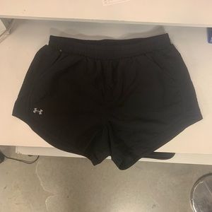 Under armour track shorts with pockets